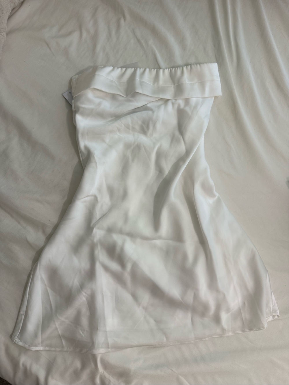 Strapless Satin Dress